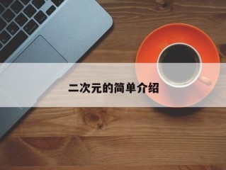 二次元的简单介绍