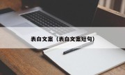 表白文案（表白文案短句）