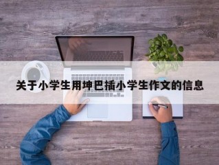 关于小学生用坤巴插小学生作文的信息