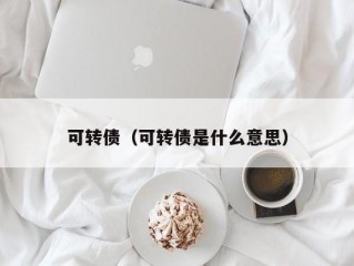 可转债（可转债是什么意思）