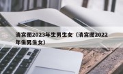 清宫图2023年生男生女（清宫图2022年生男生女）