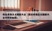 微信表情含义图解大全（微信表情含义图解大全对照表解释）