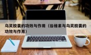 乌灵胶囊的功效与作用（谷维素与乌灵胶囊的功效与作用）