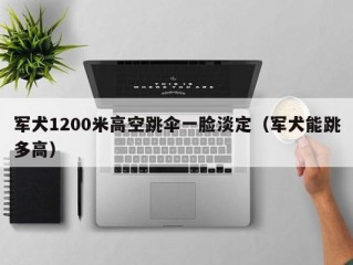 军犬1200米高空跳伞一脸淡定（军犬能跳多高）