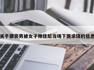 关于猥亵男被女子揪住后当场下跪求饶的信息