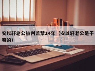 安以轩老公被判监禁14年（安以轩老公是干嘛的）