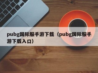 pubg国际服手游下载（pubg国际服手游下载入口）