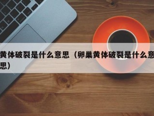 黄体破裂是什么意思（卵巢黄体破裂是什么意思）