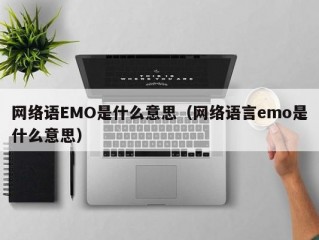 网络语EMO是什么意思（网络语言emo是什么意思）