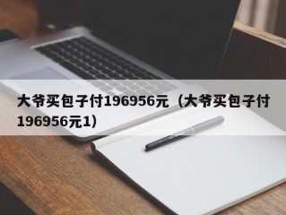 大爷买包子付196956元（大爷买包子付196956元1）