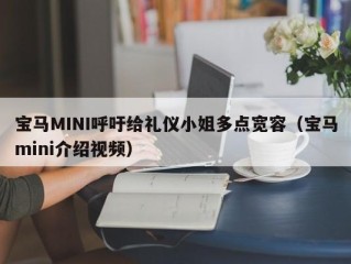 宝马MINI呼吁给礼仪小姐多点宽容（宝马mini介绍视频）