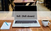 fell（fell down）