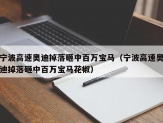 宁波高速奥迪掉落砸中百万宝马（宁波高速奥迪掉落砸中百万宝马花椒）