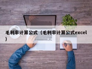 毛利率计算公式（毛利率计算公式excel）