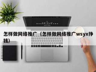 怎样做网络推广（怎样做网络推广wsyx挣钱）