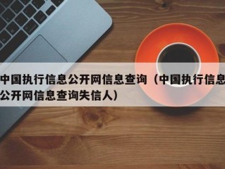 中国执行信息公开网信息查询（中国执行信息公开网信息查询失信人）