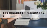 中欧全面重启各层级交往（中欧应打造什么关系）