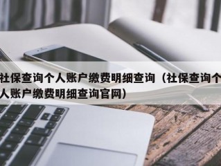 社保查询个人账户缴费明细查询（社保查询个人账户缴费明细查询官网）