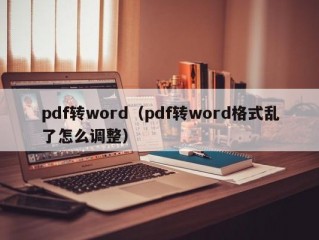 pdf转word（pdf转word格式乱了怎么调整）