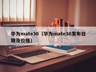 华为mate30（华为mate30发布日期及价格）