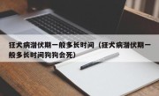 狂犬病潜伏期一般多长时间（狂犬病潜伏期一般多长时间狗狗会死）