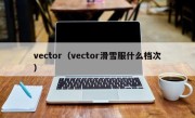 vector（vector滑雪服什么档次）