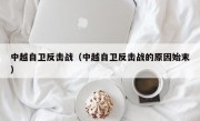 中越自卫反击战（中越自卫反击战的原因始末）